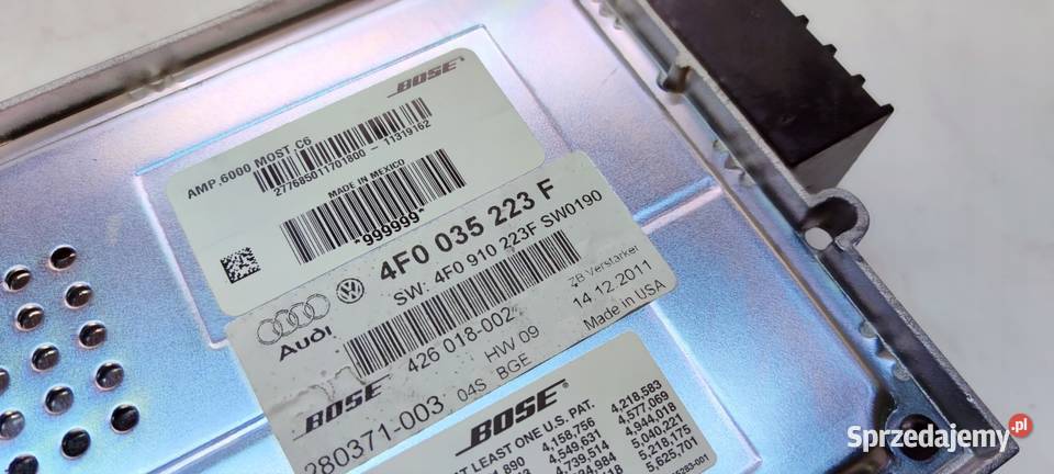 WZMACNIACZ BOSE AUDI A6 C6 4F0035223F 4F0910223F śląskie Przystajń