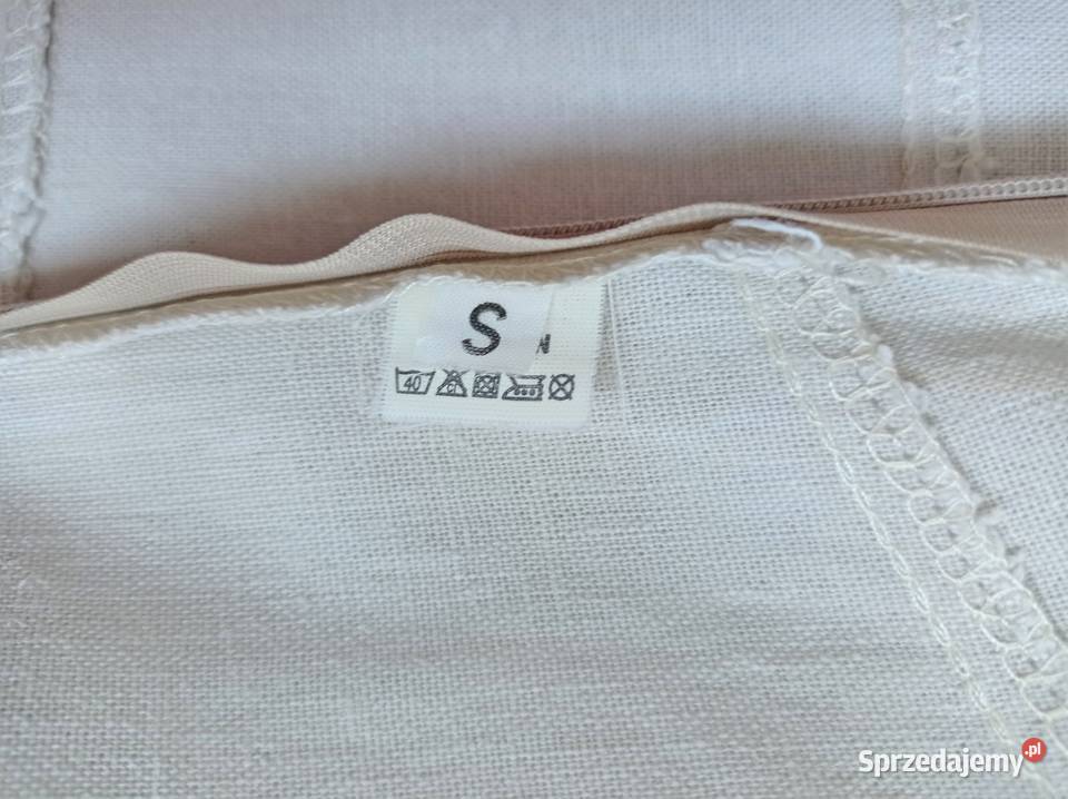 Długa letnia sukienka na każdą okazję len S Katowice