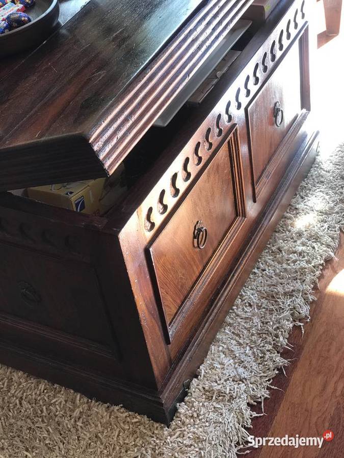 Stolik kawowy skrzynia mebel kolonialny Gdynia