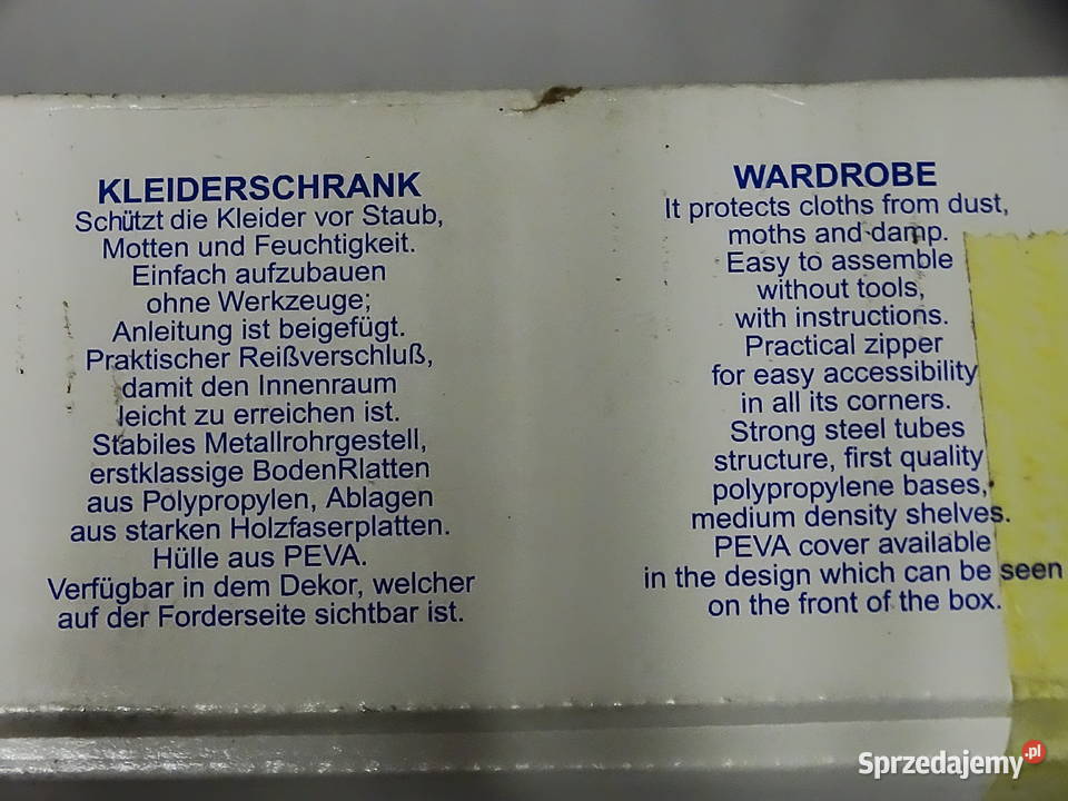 SZAFA TEKSTYLNA MATERIAŁOWA PÓŁKA 76x50x170 Szafy, regały, półki Tarnogród