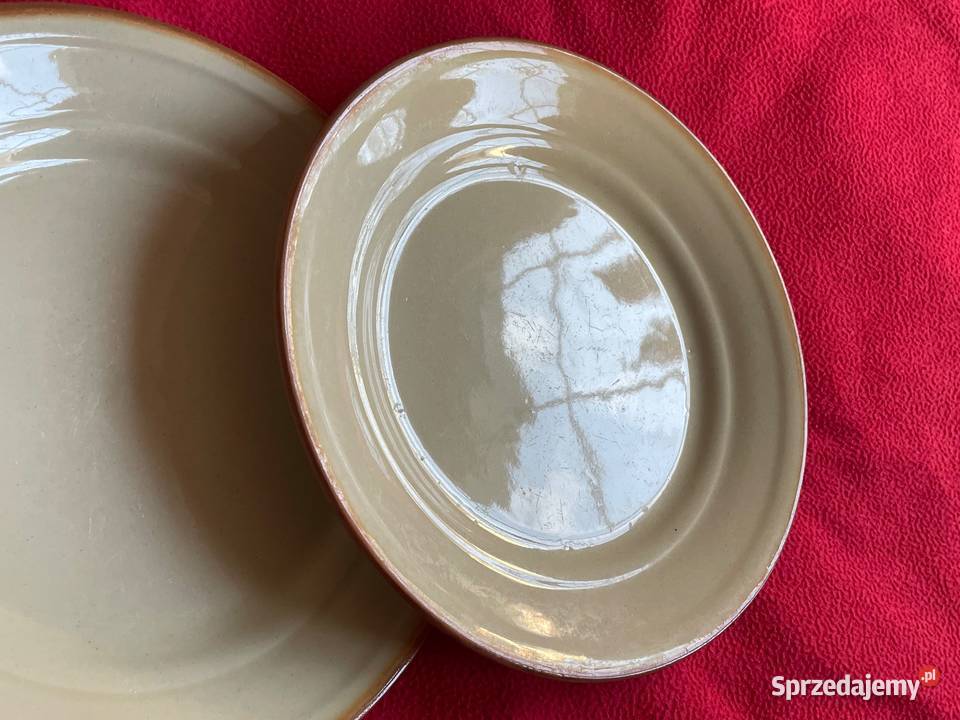 Stare talerze płaskie Tułowice PRL i zachodniopomorskie Kołobrzeg sprzedam