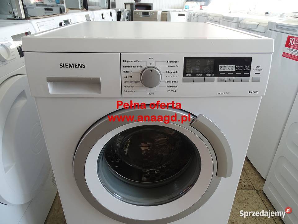 Pralka SIEMENS IQ 700 A 8 GWARANCJA DUŻY WYBÓR Miękowo
