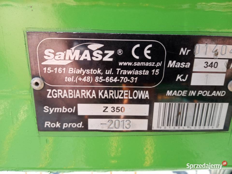 Zgrabiarka Samasz z350 Piątek