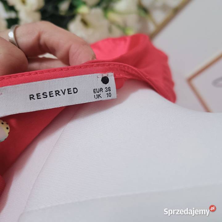 Reserved sukienka midi róż fuksja wiązana różowy Spódnice i sukienki Piotrków Trybunalski