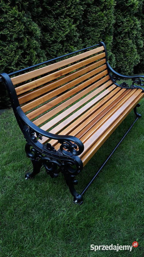 Ławka ogrodowa nogi żeliwne Pozostałe mazowieckie Ożarów Mazowiecki