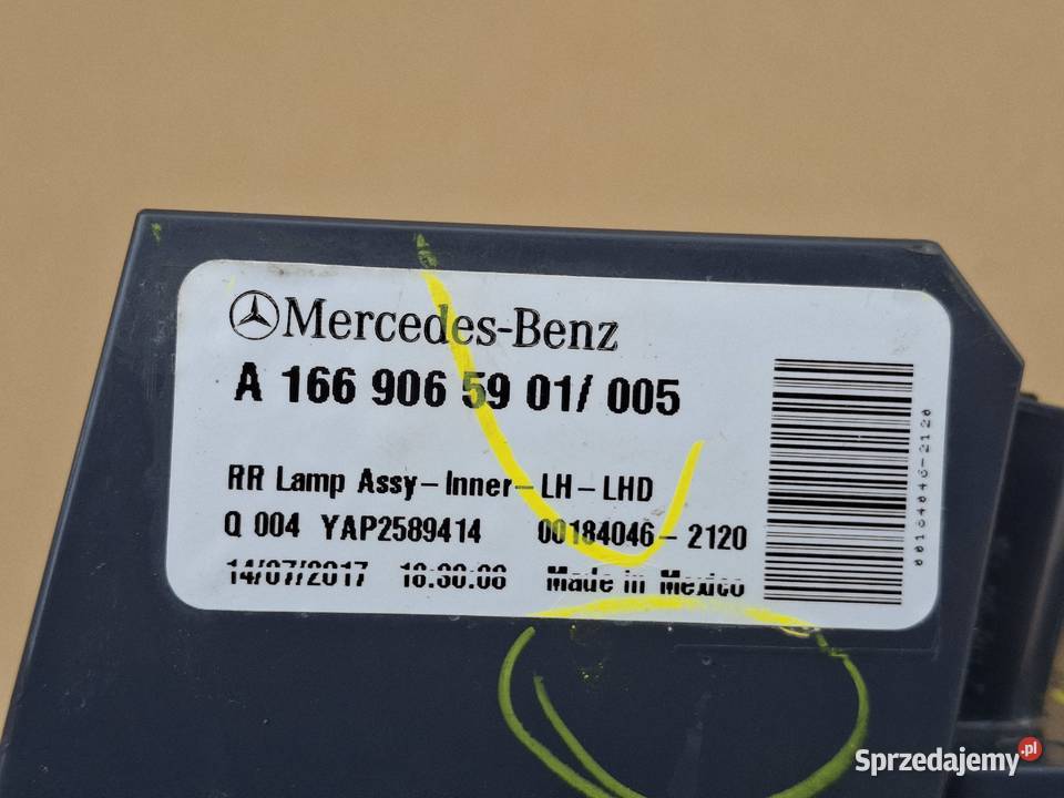 MERCEDES GLE W166 LAMPA LEWY TYŁ LEWA TYLNA W Bieleń sprzedam