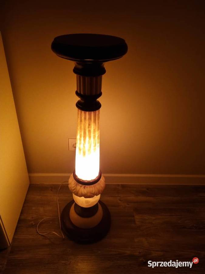 Lampa kolumna z alabastru wielkopolskie Wola Podłężna sprzedam