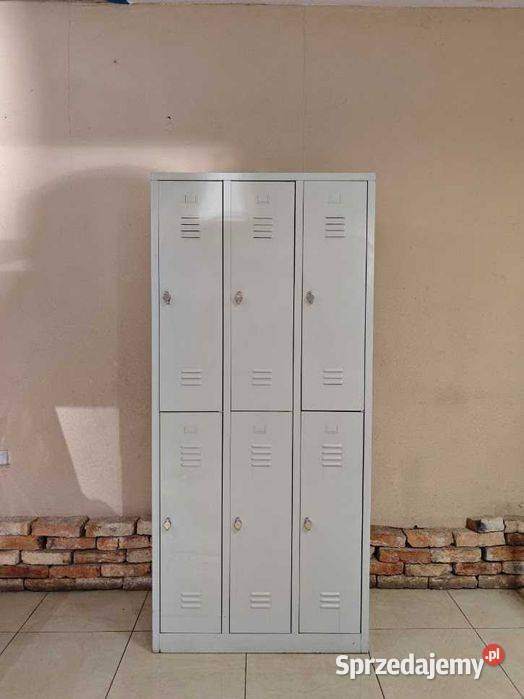 Szafa ubraniowa socjalna 6komorowa metalowa BHP Góra