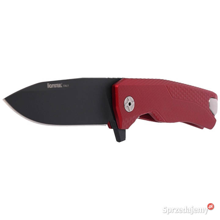 Nóż składany LionSteel Red Aluminium Black M390 Warszawa