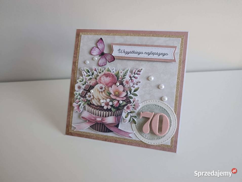 Kartka ręcznie robiona na urodziny 01 Łódź