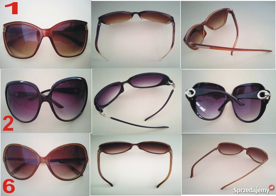 nowe i używane okulary przeciwsłoneczne brązowe