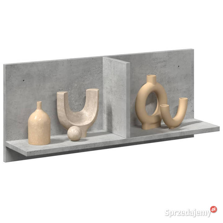 Półka ścienna 70x165x30 szarość betonu WM854853 Warszawa sprzedam