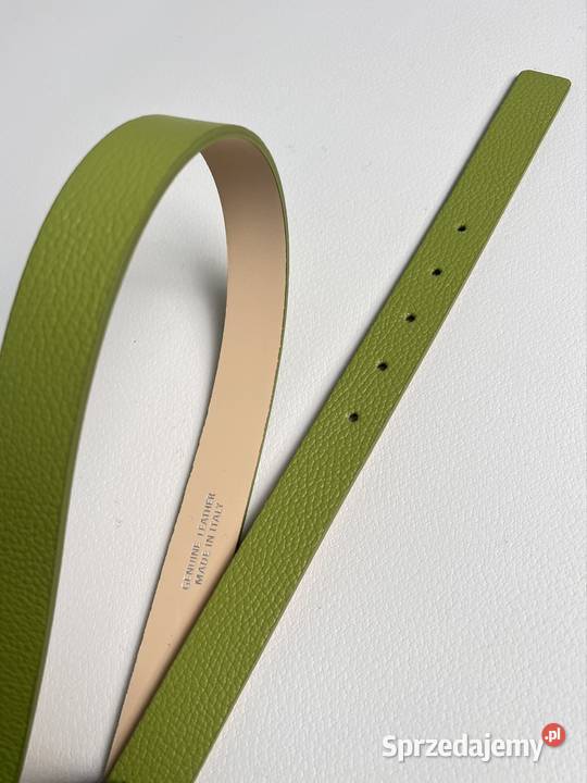 Pasek lupo zielony skóra