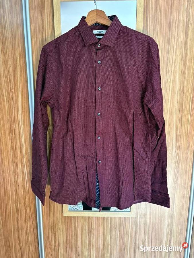 Jack Jones koszula bordowa rM Rozmiar M małopolskie
