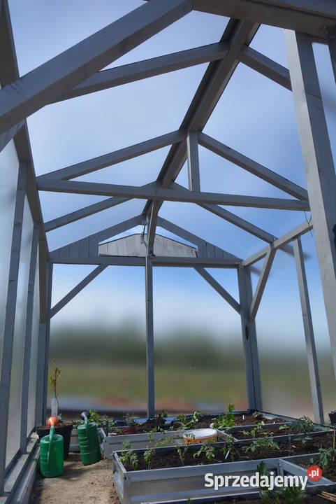Szklarnia ekologiczna drewniana szkło hartowane Ligota sprzedam