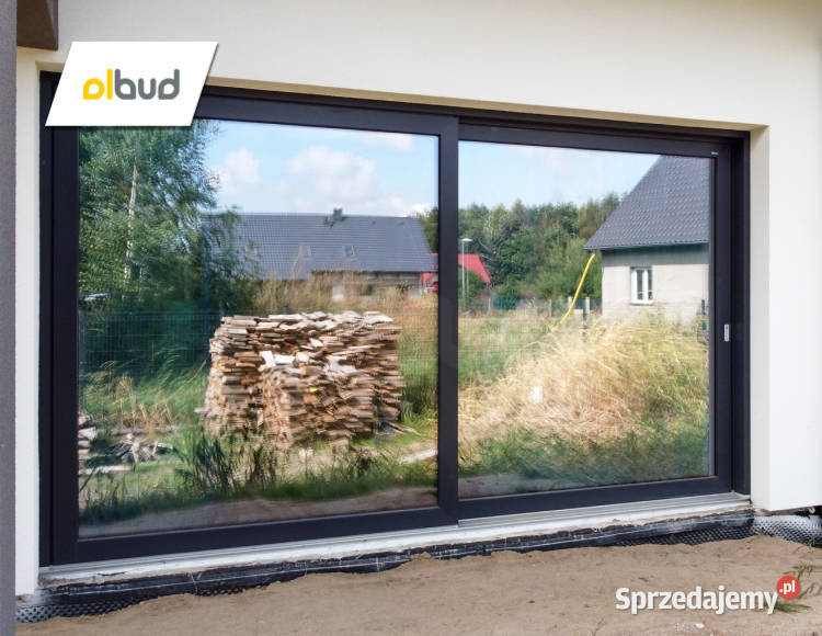 Drzwi tarasowe balkonowe z oknem przesuwne Straszyn