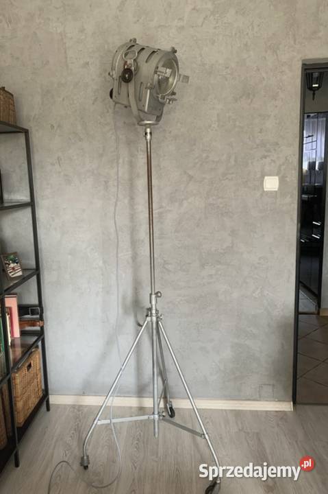 Lampa PRL filmowa Vintage loft stojąca wielkopolskie