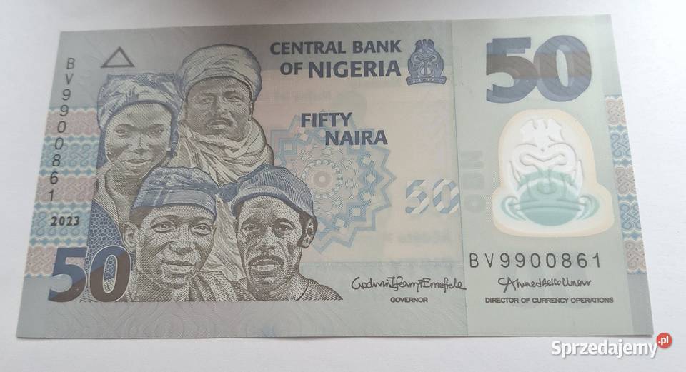 NIGERIA50 NAIRA2023 rPOLIMER ŁADNY Legionowo