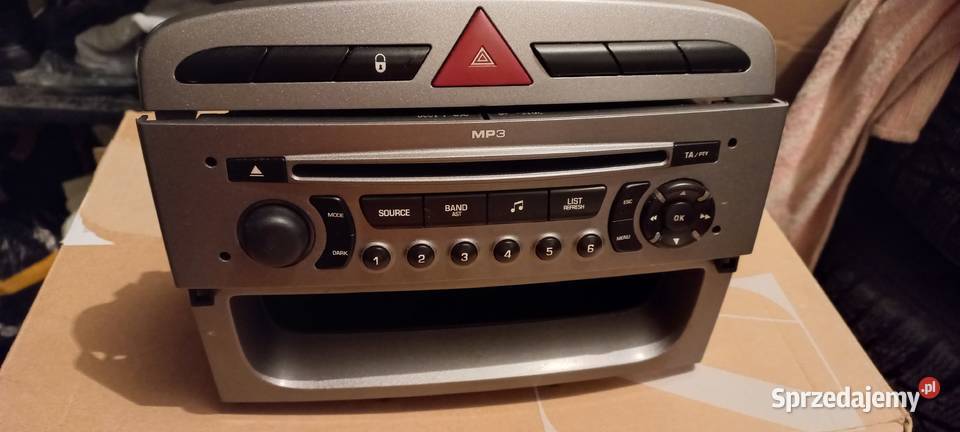 Oryginalne radio Peugeot 308 408 komplet Pozostałe Pruszcz Gdański