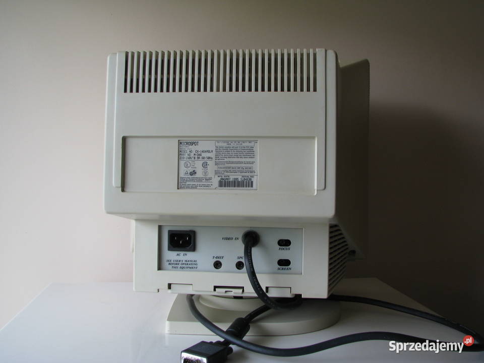 Monitor do komputera CRT Microspot 14 1995r Krapkowice