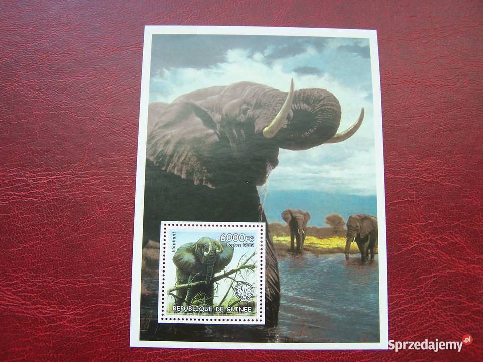 Gwinea 2002 MNH Fauna Słoń Tychy