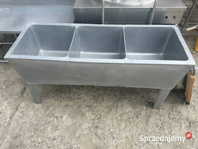 Zlew trzykomorowy aluminiowy Biznes i Przemysł dolnośląskie Głogówko