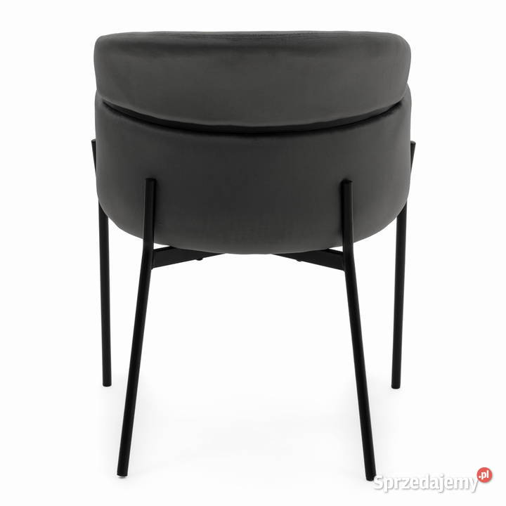 Krzesło Tapicerowane Bolzano Ciemnoszare Wysyłka sprzedam