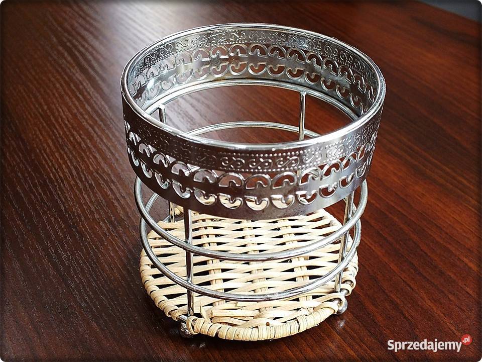 Koszyk Koszyczek na sztucce z PRL Nowy nie