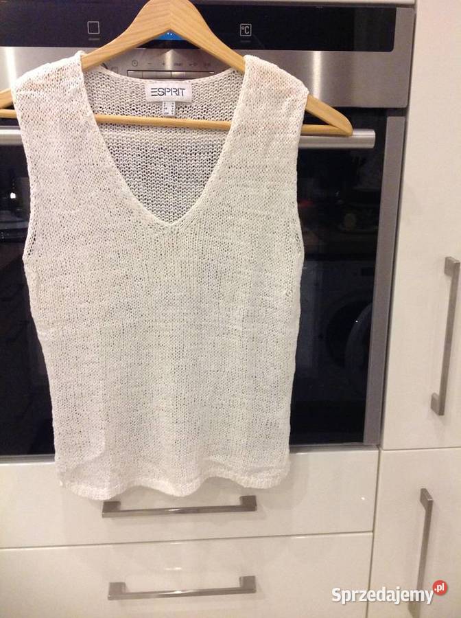 Top Biały Dziergany Damski Esprit S Nowa Sól sprzedam