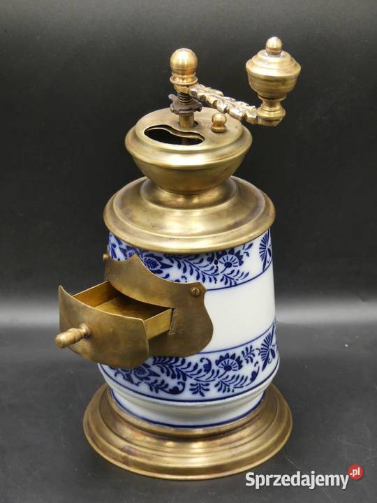 Piękny cebulowy młynek do kawy porcelana i