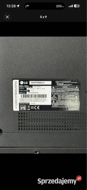 Tv LG 55 zachodniopomorskie Szczecin