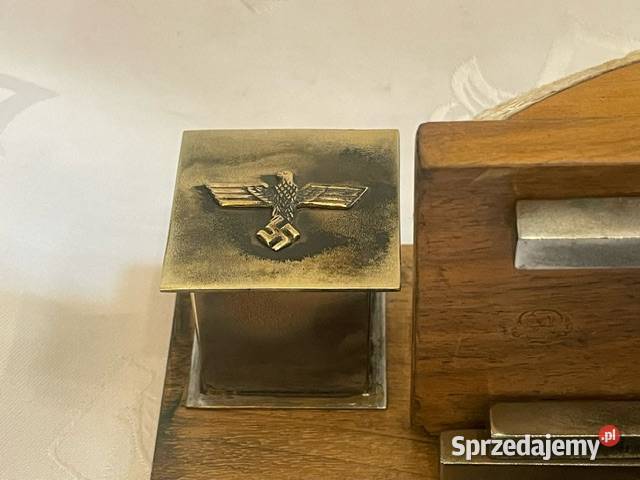 Przybornik biurkowy Kriegsmarine Hamburg 1939 Kraków