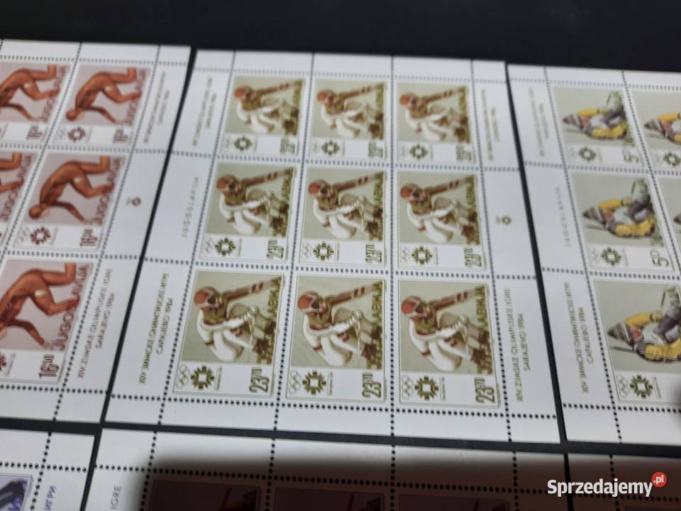 znaczki JUGOSŁAWIA 1984 Olimpiada Sarajewo 8