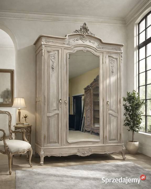 Szafa kremowa 3drzw LUDWIK XV Francja 1908 Wrocław