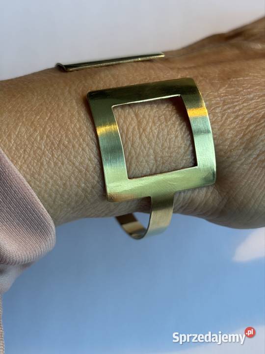 Bransoleta z kwadratowego mosiądzu