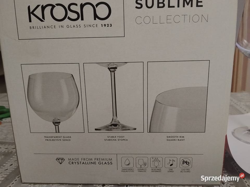 Kieliszki uniwersalne KROSNO Łódź