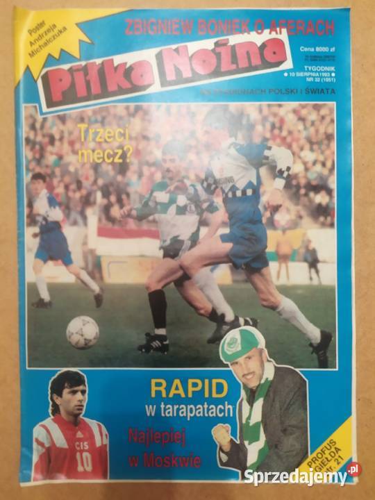 Tygodnik Piłka Nożna rocznik 1993