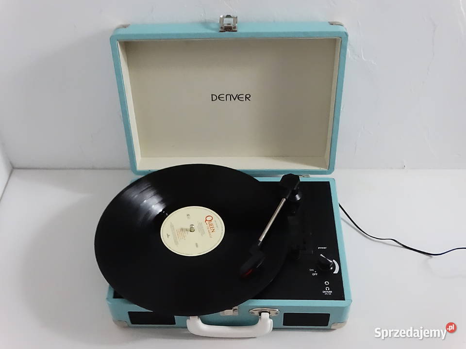 Gramofon walizkowy Denver VPL120 Blue Retro sprzedam