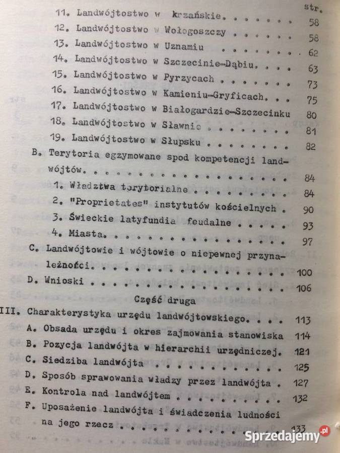 3656 Landwójtostwo Na Pomorzu Zachodnim Szczecin sprzedam