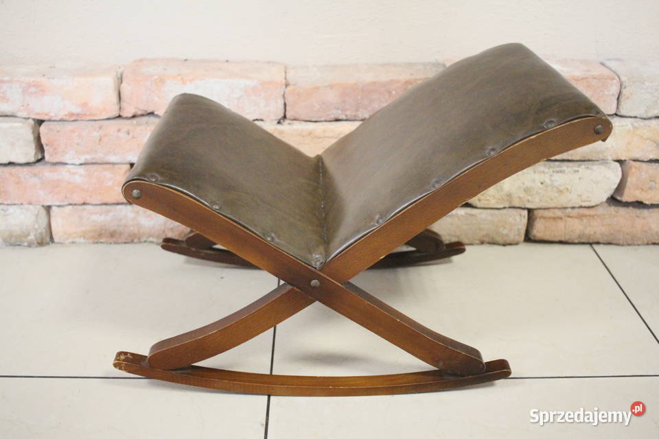 Bujany PODNÓŻEK z litego DREWNA miękka WYŚCIÓŁKA 32cm
