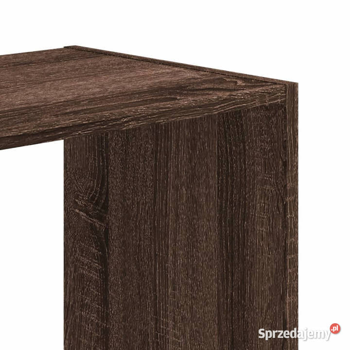Regał brązowy dąb 685x32x685 materiał Warszawa