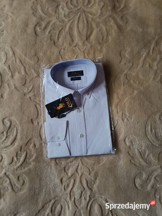 Koszula męska Ralph Lauren bawełniana biała Białystok