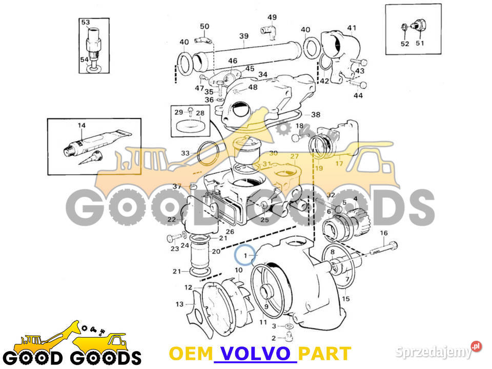 VOLVO POMPA WODY 8192050 3183908 3183909 mazowieckie Władysławów
