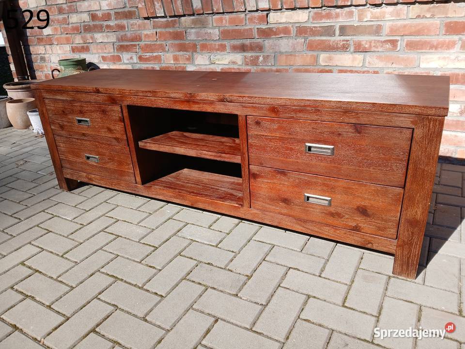 Szafka RTV Komoda akacja drewniana Szafka pod Gawroniec
