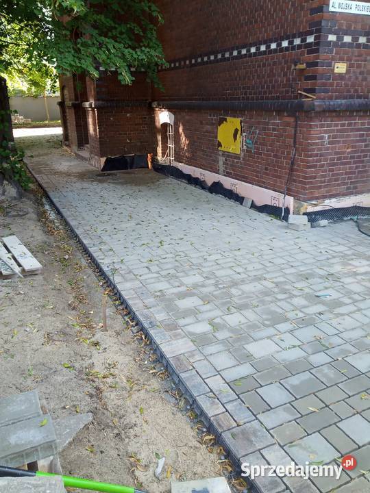 Układanie kostki brukowej usługi brukarskie