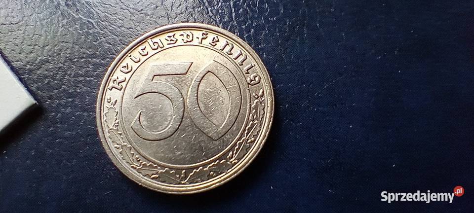 Stare monety 50 fenig 1939 A Niemcy Lesko