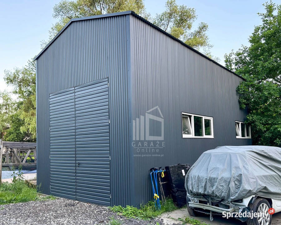 Hala Garaż Blaszany 5x10m Brama Dwuskrzydłowa Rawa Mazowiecka