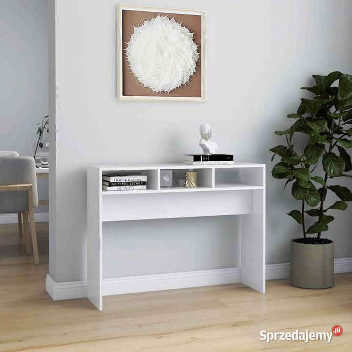 Stolik konsolowy biały 105x30x80 materiał Warszawa sprzedam