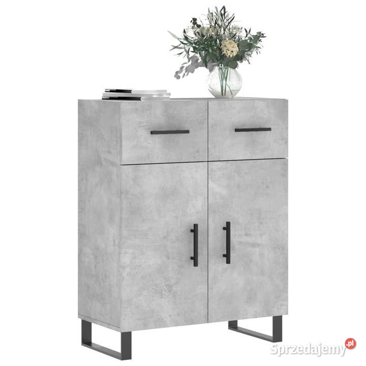 Szafka szarość betonu 695x34x90 materiał