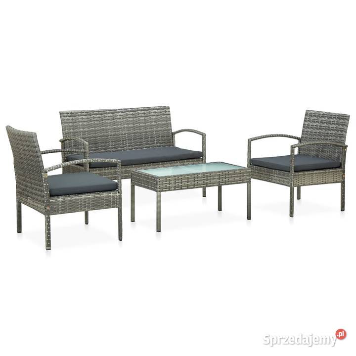 vidaXL 4cz zestaw wypoczynkowy do ogrodu Zestawy mebli ogrodowych Warszawa